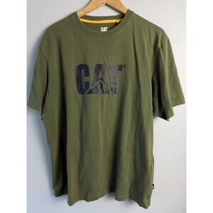Caterpillar Men Large Green T-Shirt